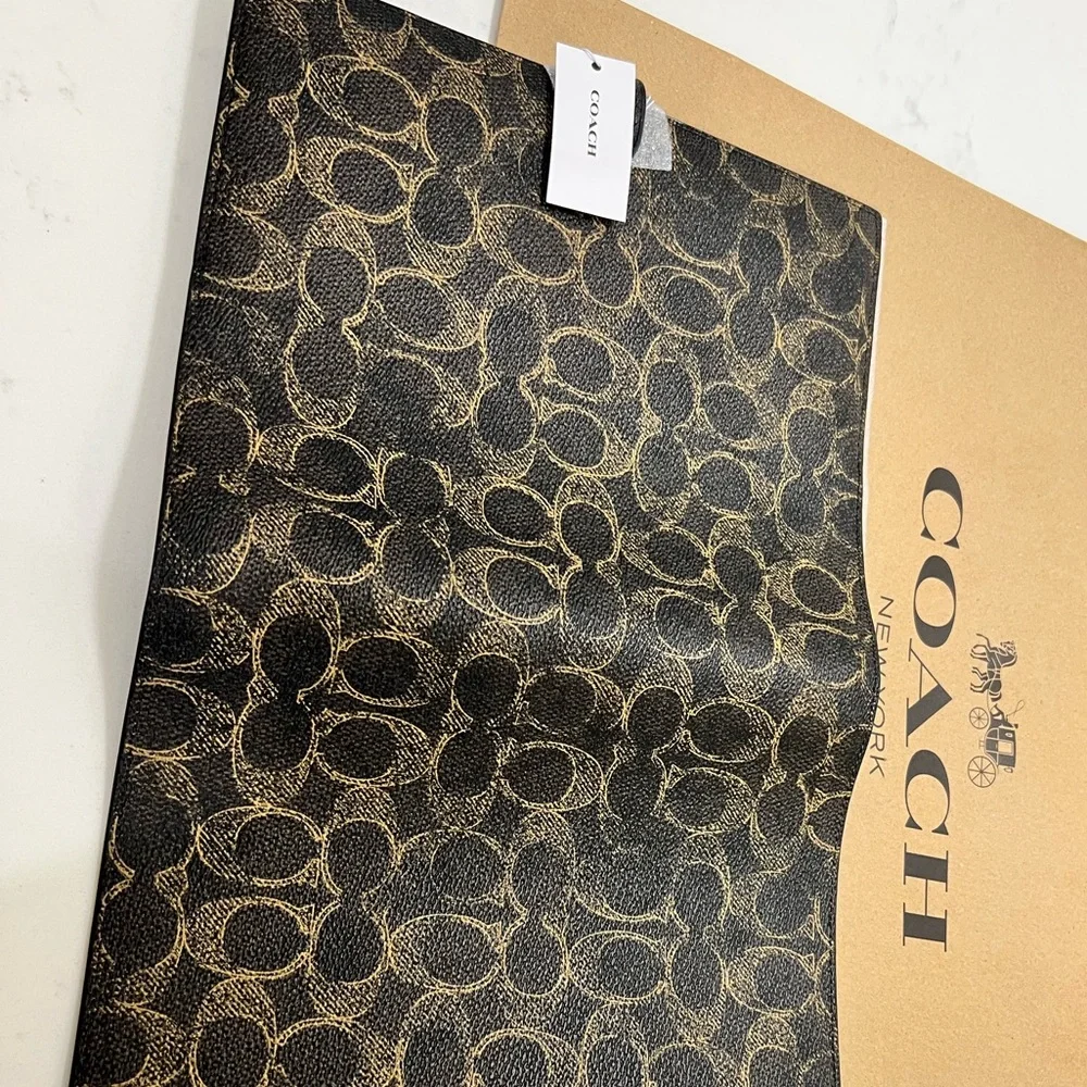 Coach Black and Gold Signature Journal